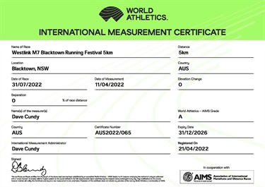 5km Certificate
